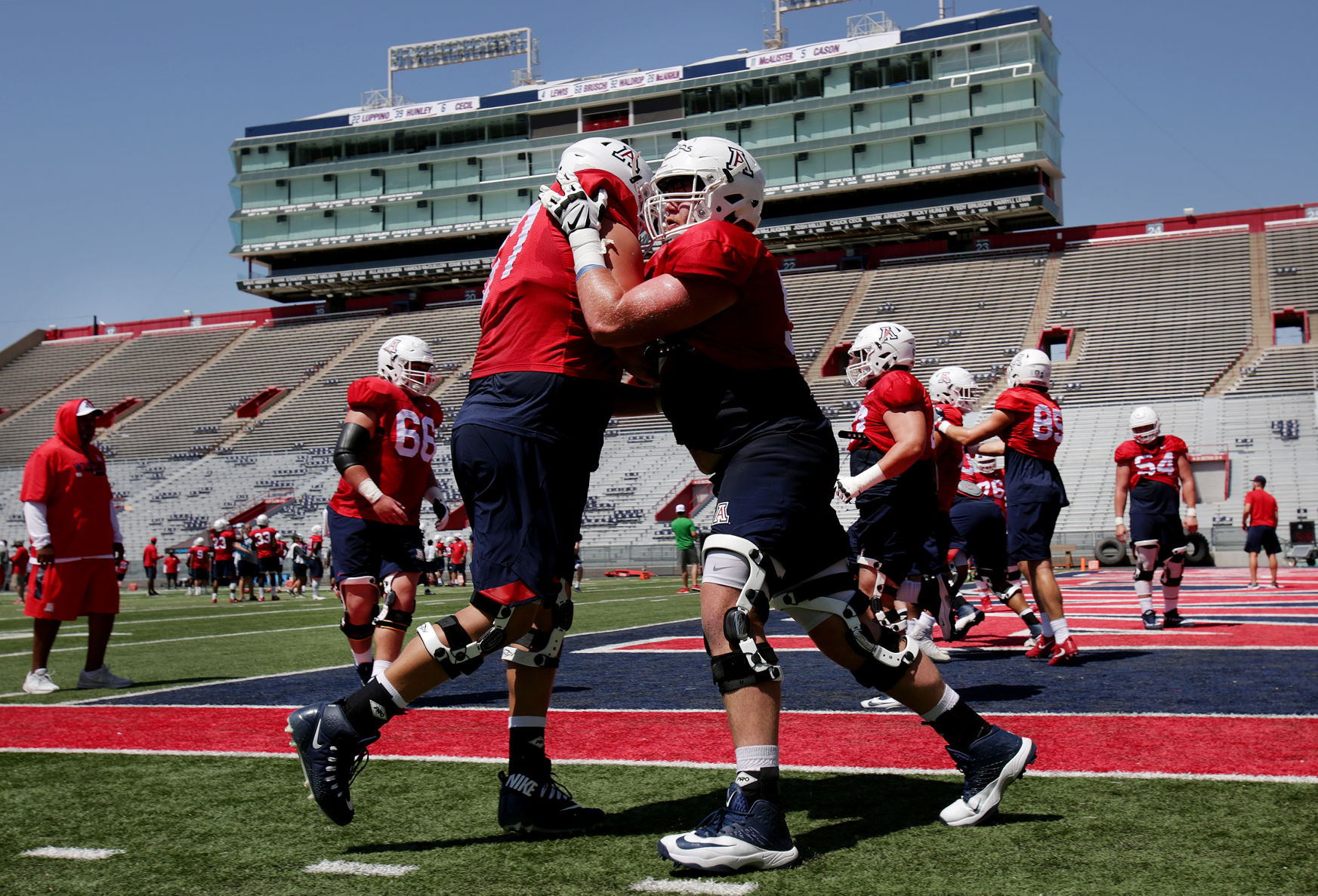 Arizona Wildcats football practice